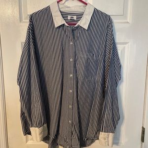 Old Navy pinstripe button down blouse